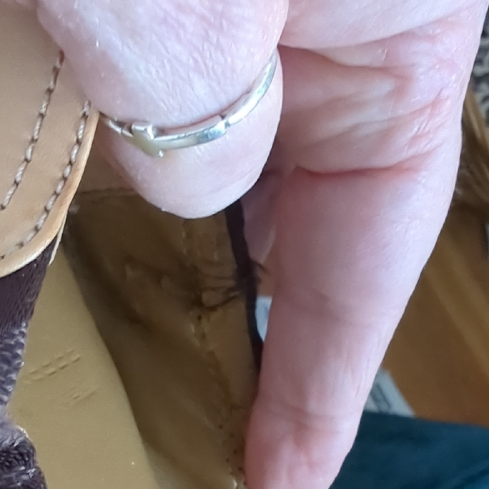 Coach Brown and Tan Two-Tone Flats with Elastic Fit - Picture 6 of 14